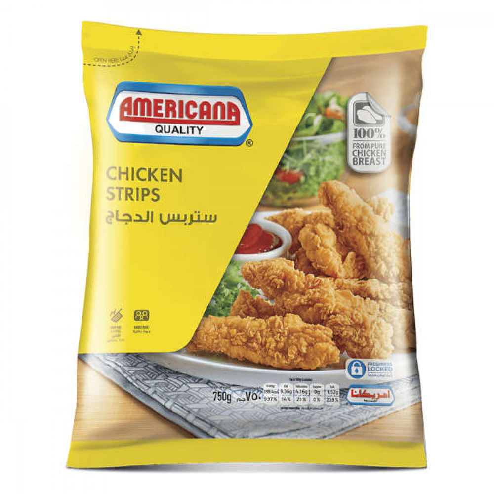 Americana Chicken Strips 750gm  Americana Chicken Strips 750gm