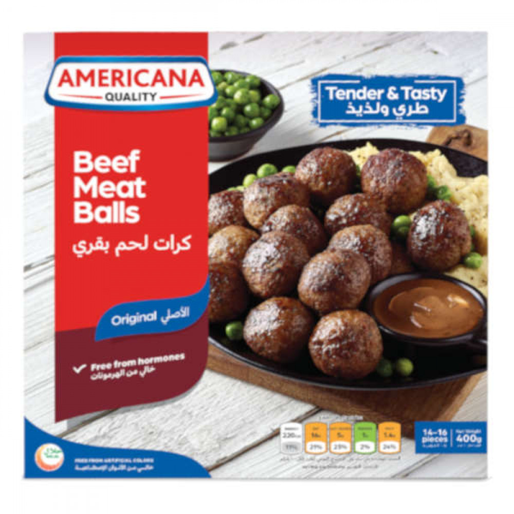 Americana Beef Meat Balls 400gm  Americana Beef Meat Balls 400gm