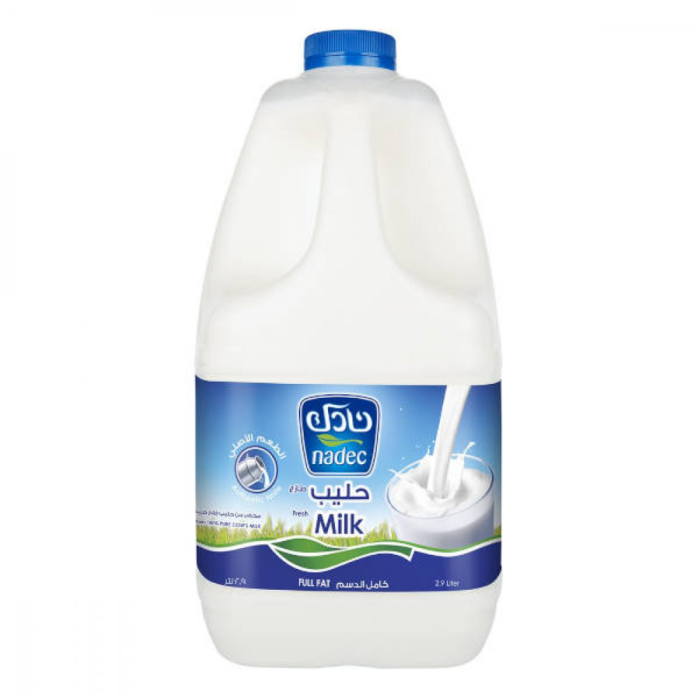 Nadec Fresh Milk Full Fat 2.9Ltr  Nadec Fresh Milk Full Fat 2.9Ltr