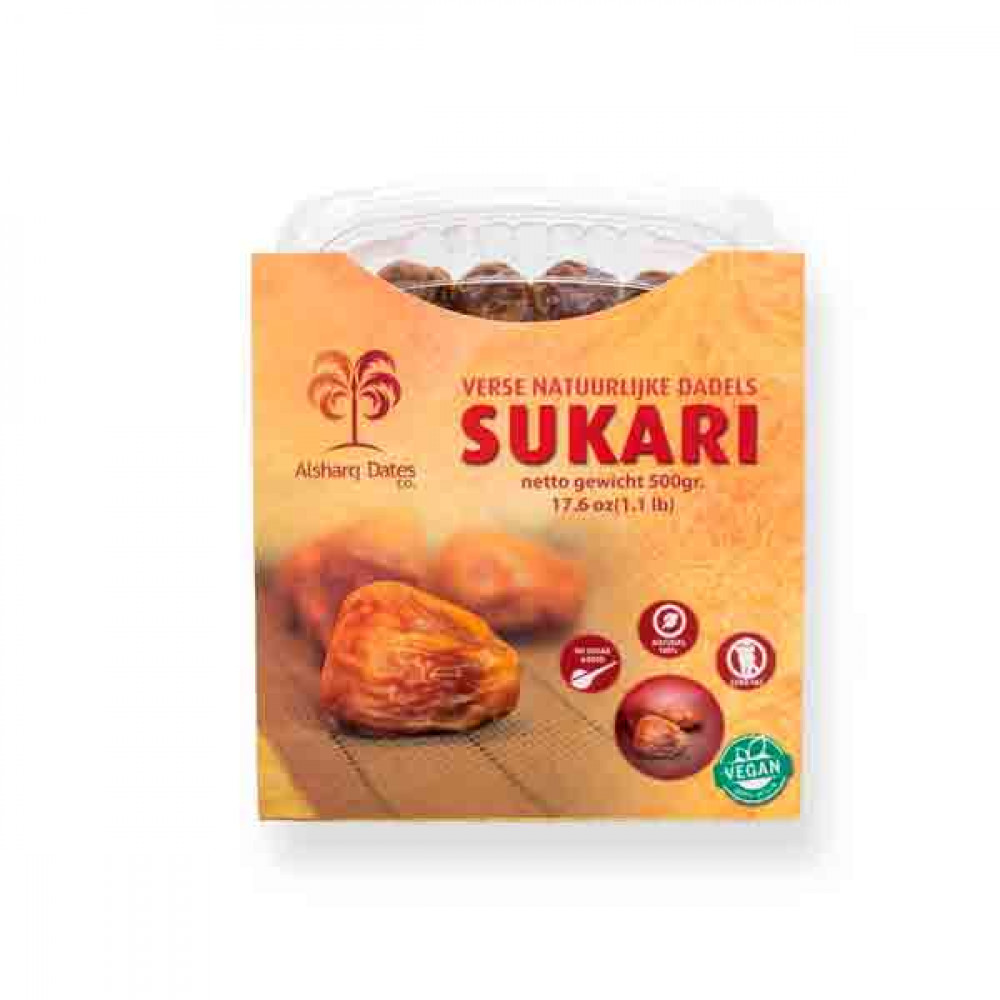 Al Sharq Saudi Premium Dates Sukari 400gm  Al Sharq Saudi Premium Dates Sukari 400gm