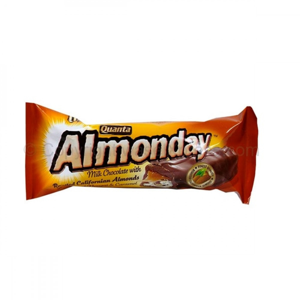 Almonday Milk Almonds Chocolate 35gm Almonday Milk Almonds Chocolate 35gm