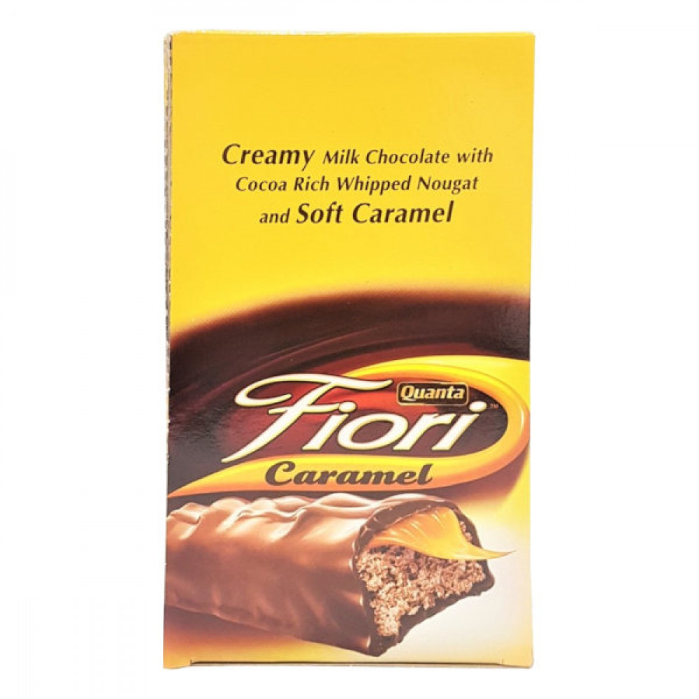 Fiori Quanta Caramel Milk Chocolate 12 x 40gm  Fiori Quanta Caramel Milk Chocolate 12 x 40gm