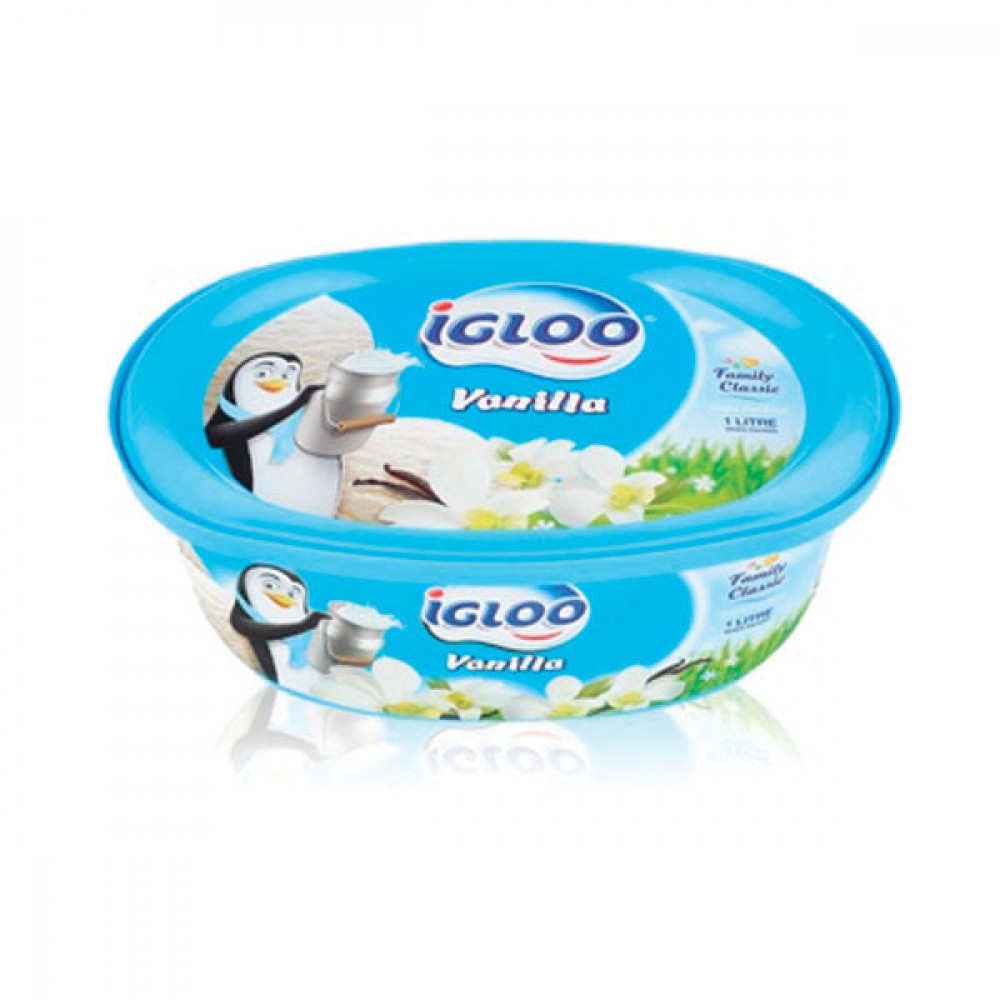 Igloo Ice Cream Vanilla 1Ltr