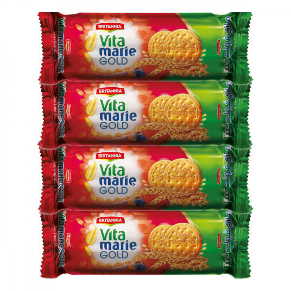 Britannia Vita Marie Gold Biscuits 140gm 3+1 Free  Britannia Vita Marie Gold Biscuits 140gm 3+1 Free