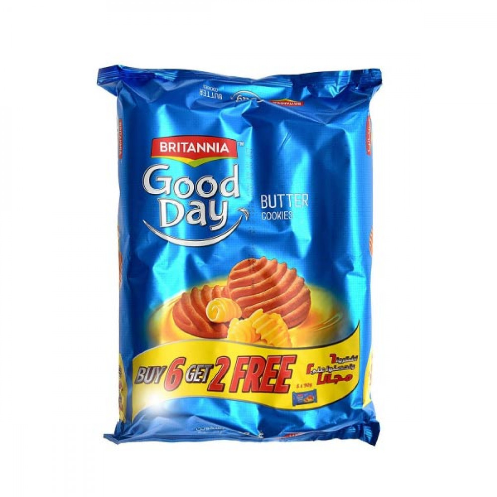 Britannia Good Day Butter Cookies 81gm 6 + 2 Free  Britannia Good Day Butter Cookies 81gm 6 + 2 Free