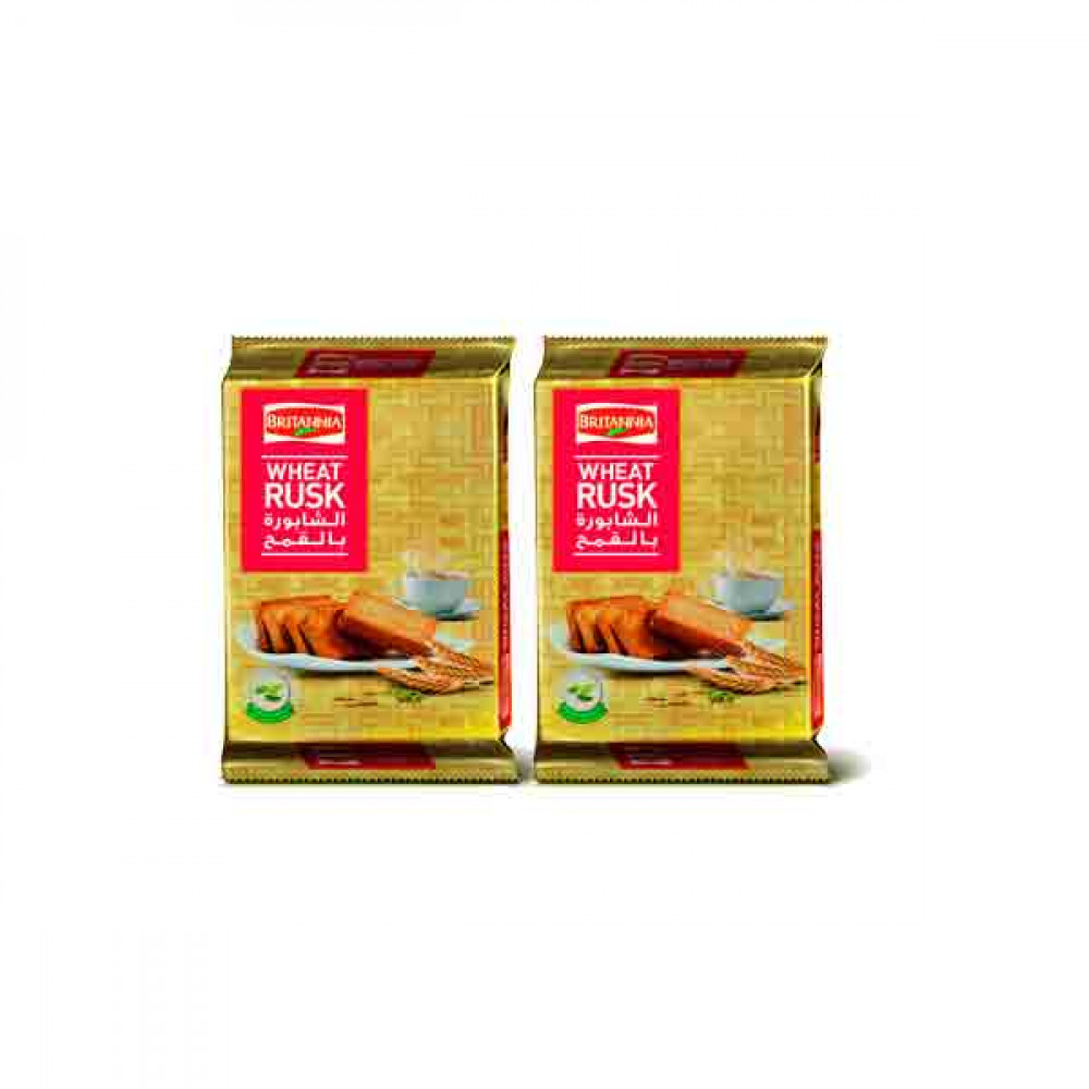 Britania Wheat Rusk With Cardamom 2 x 335gm  Britania Wheat Rusk With Cardamom 2 x 335gm