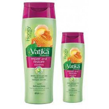 DABUR VATIKA REP.&RSTR SHAMPOO 400ML+200ML 25%OFF