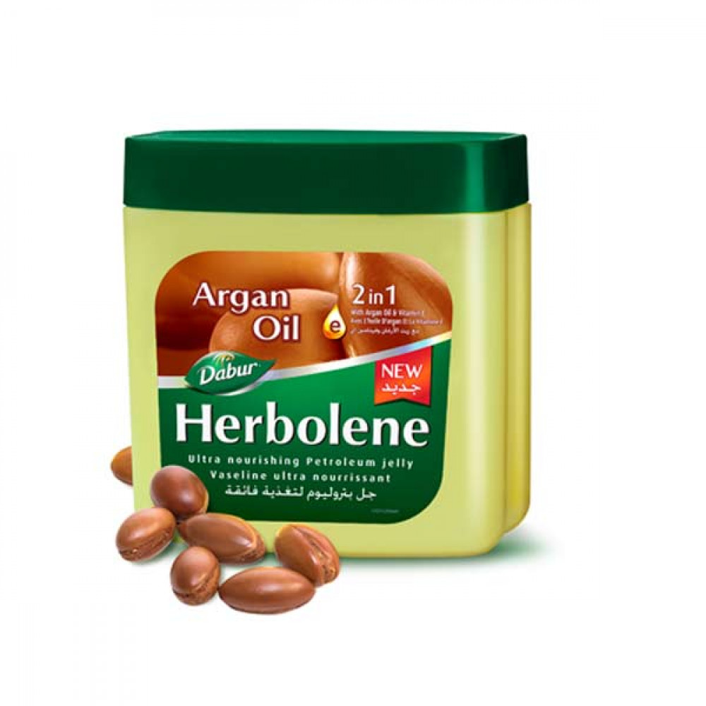Dabur Herbolene Un Petroleum Jelly 225ml-Argan Oil  Dabur Herbolene Un Petroleum Jelly 225ml-Argan Oil