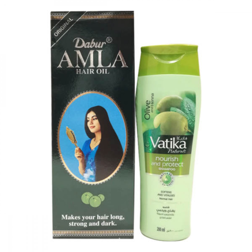 Dabur Amla Hair Oil 500ml + Shampoo 200ml  Dabur Amla Hair Oil 500ml + Shampoo 200ml