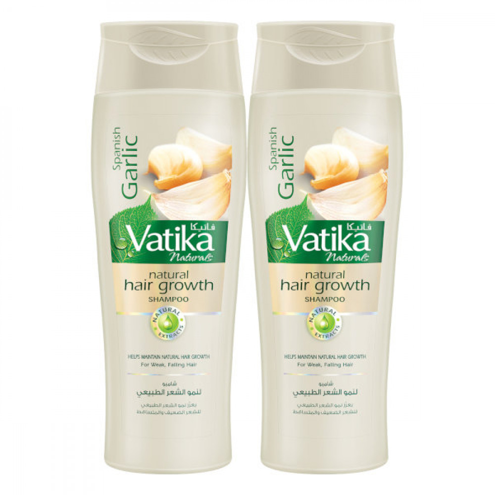 Dabur Vatika Naturals Natural Hair Growth Shampoo 2 x 400ml  Dabur Vatika Naturals Natural Hair Growth Shampoo 2 x 400ml