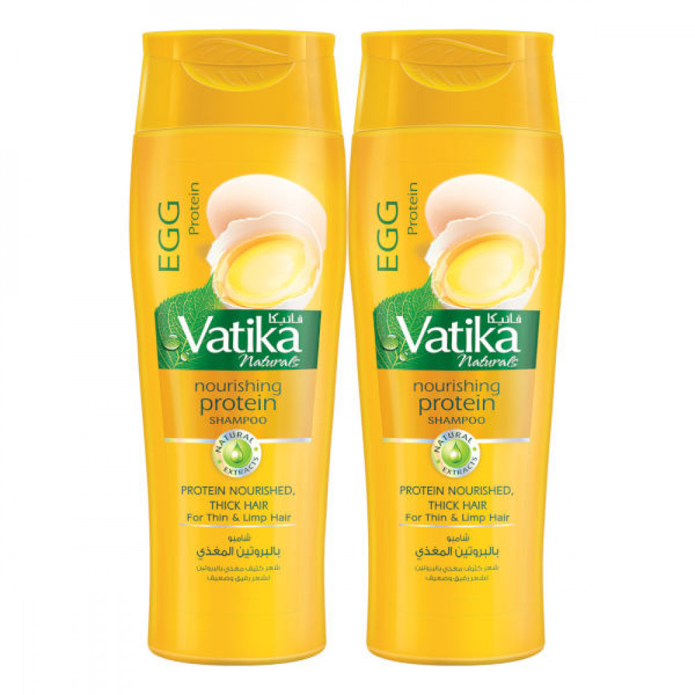 Dabur Vatika Naturals Nourishing Protein Shampoo 2 x 400ml  Dabur Vatika Naturals Nourishing Protein Shampoo 2 x 400ml