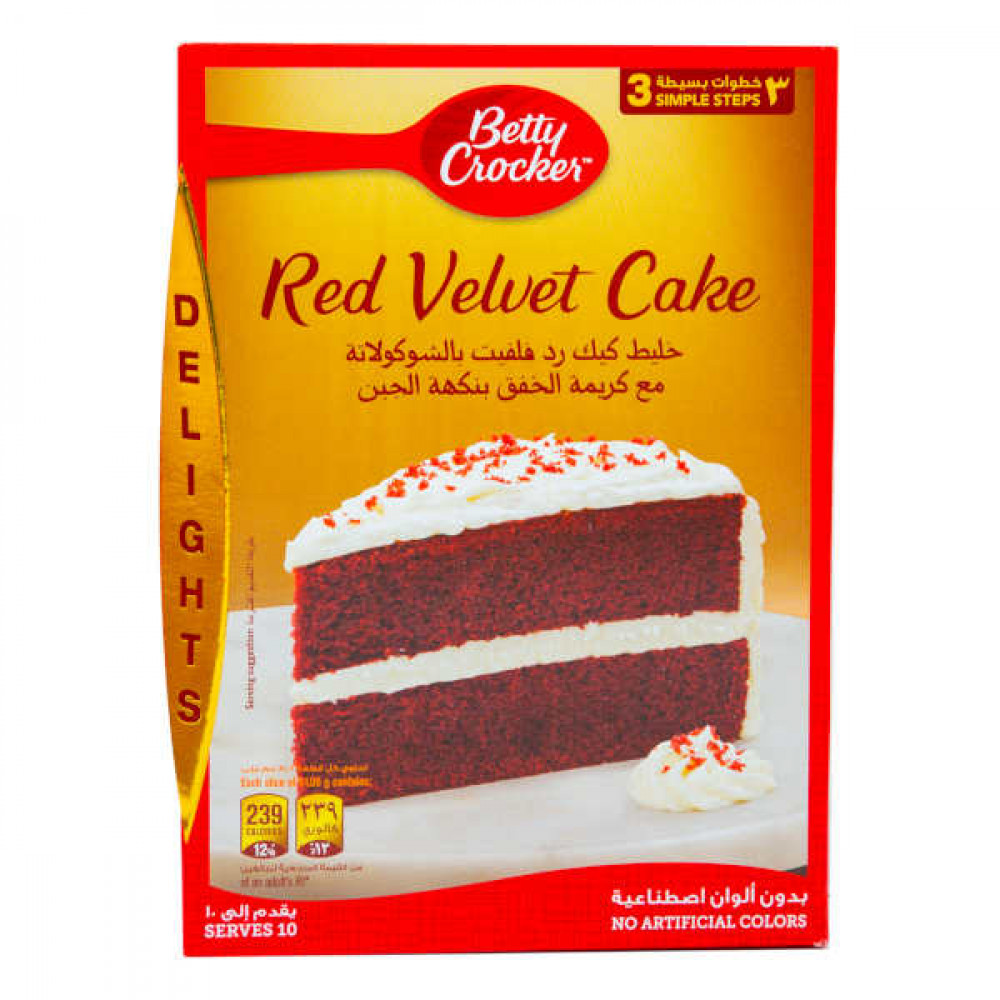 Betty Crocker Red Velvet Cake Mix 395gm  Betty Crocker Red Velvet Cake Mix 395gm