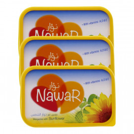 Nawar Spreadable Margarine 3 x 250gm