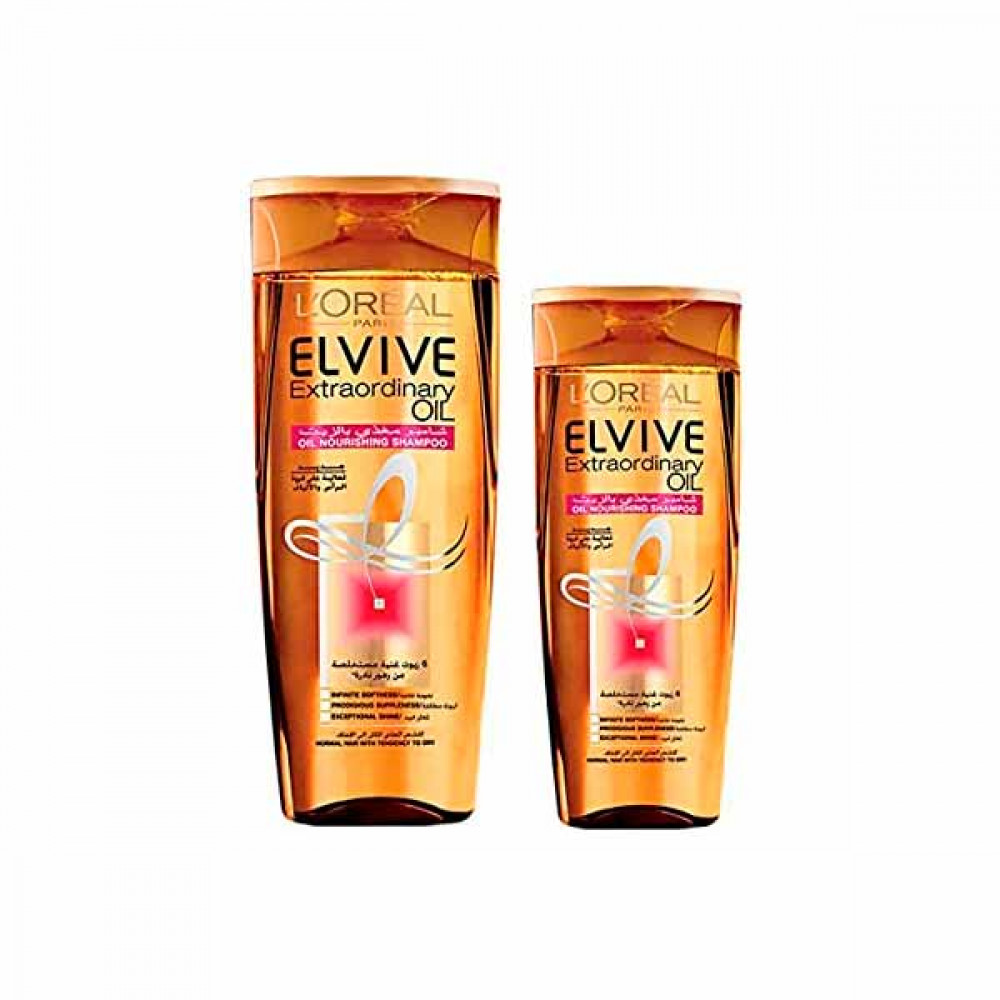 L-Oreal Elvive Extra Ordinary Oil Shampoo Normal 400ml + 200ml  L-Oreal Elvive Extra Ordinary Oil Shampoo Normal 400ml + 200ml