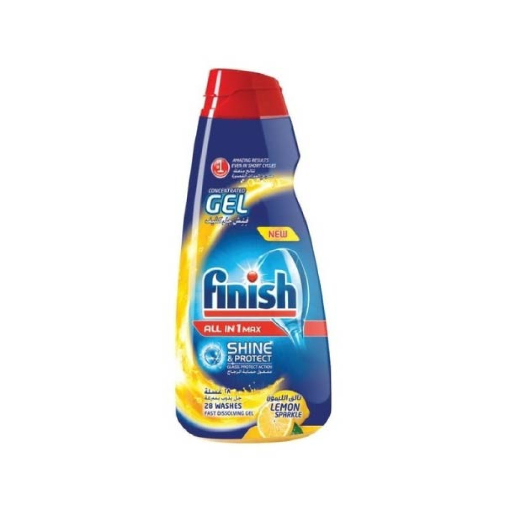 FINISH ALL IN 1 MAX DISHWASHER GEL LEMON 650ML 