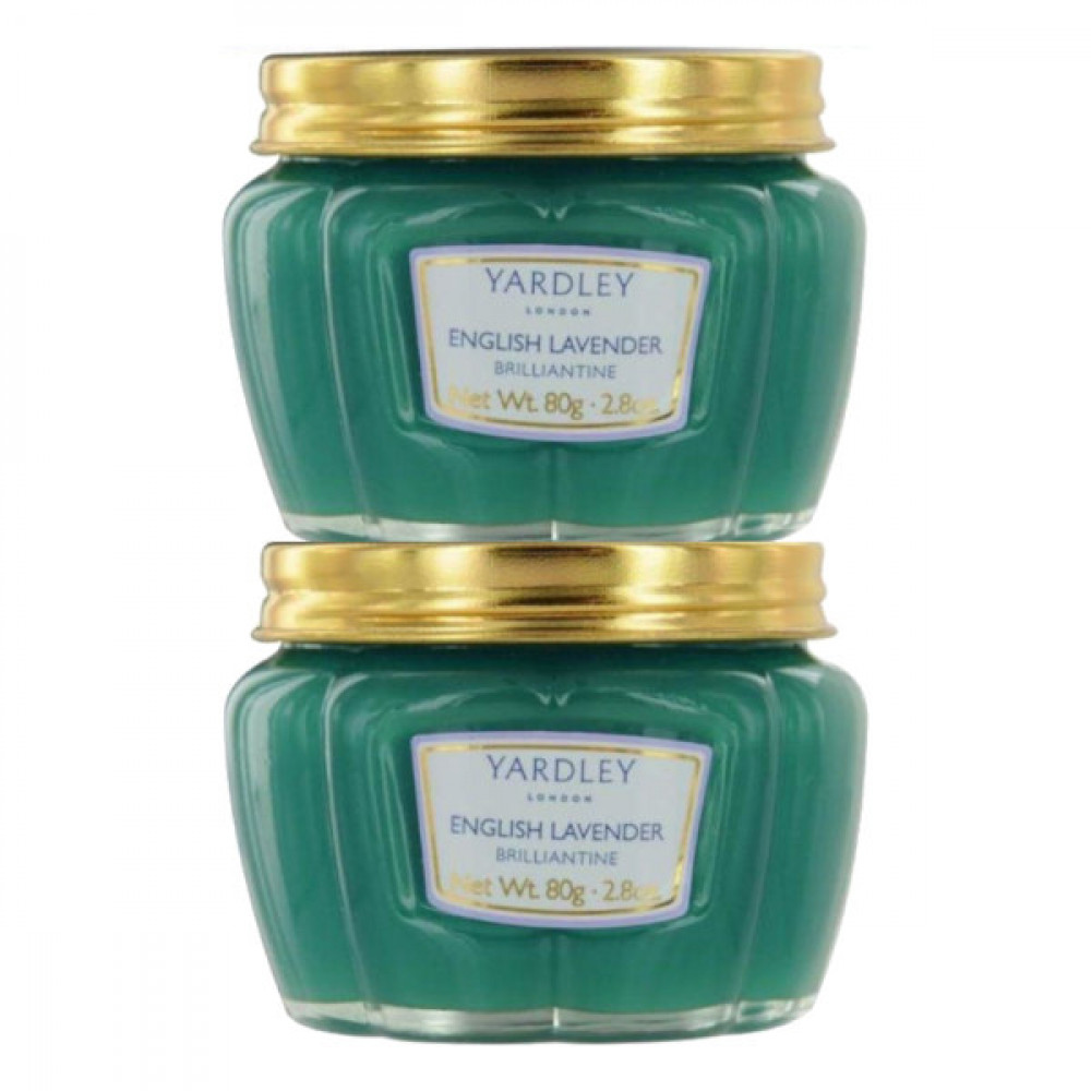 Yardley English Lavender Brilliantine Hair Cream 2 x 80gm  Yardley English Lavender Brilliantine Hair Cream 2 x 80gm