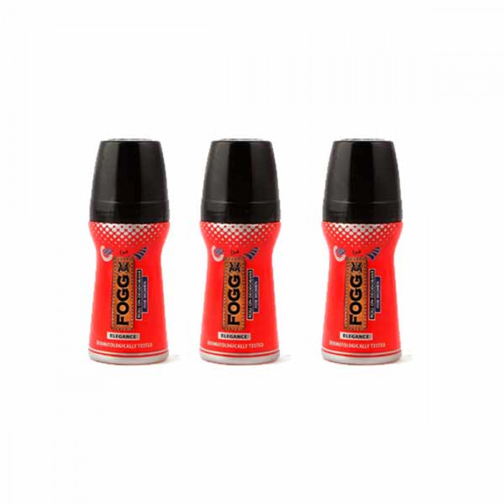 Fogg Deodorant Roll-On Elegance For Women 50ml 2 + 1 Free  Fogg Deodorant Roll-On Elegance For Women 50ml 2 + 1 Free