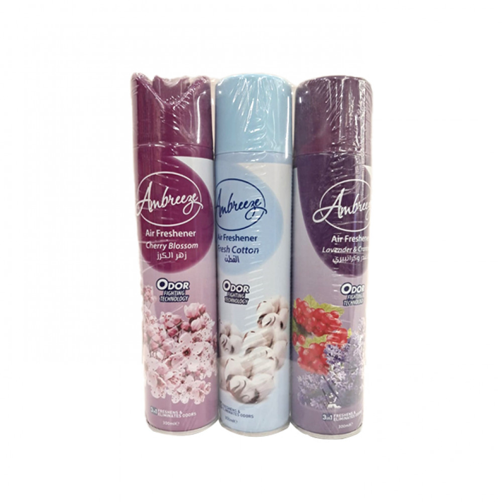 Ambreeze Air Freshener Assorted 3X300Ml