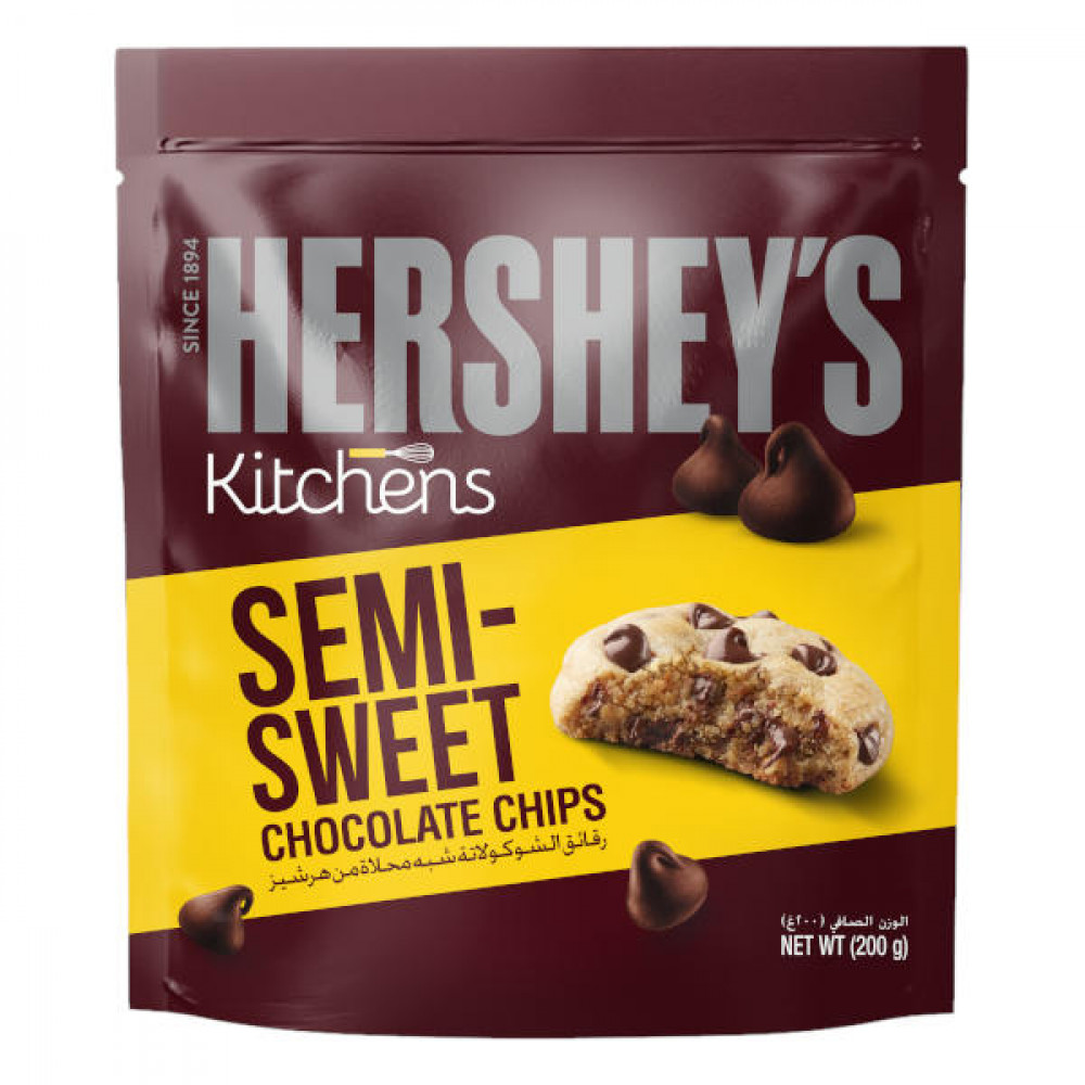 Hershey's Semi-sweet Milk Chocolate Chips 200gm  Hershey's Semi-sweet Milk Chocolate Chips 200gm