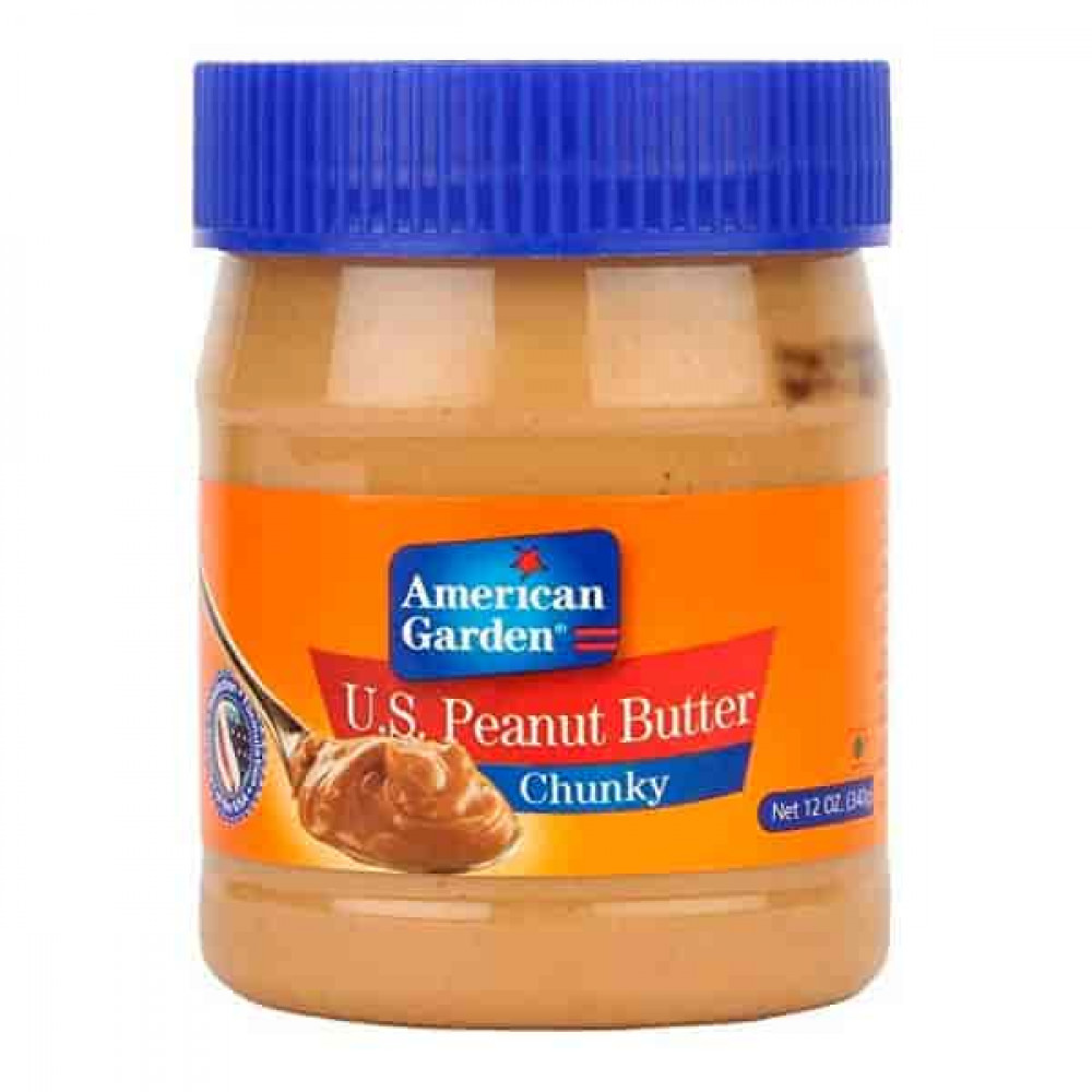 American Garden Peanut Butter Chunky 340gm  American Garden Peanut Butter Chunky 340gm