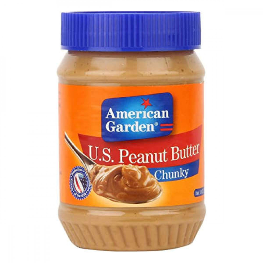 American Garden US Peanut Butter Chunky 454gm  American Garden US Peanut Butter Chunky 454gm