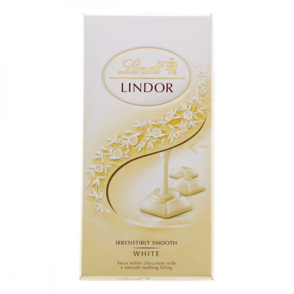 Lindt Lindor Swiss White Chocolate 100gm  Lindt Lindor Swiss White Chocolate 100gm