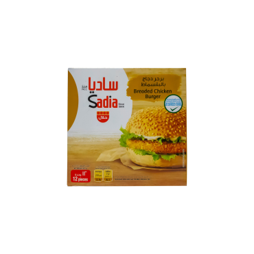 SADIA BREADED CHICKEN BURGER 672GM