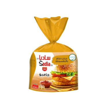SADIA BREADED JUMBO CHICKEN BURGER 1KG