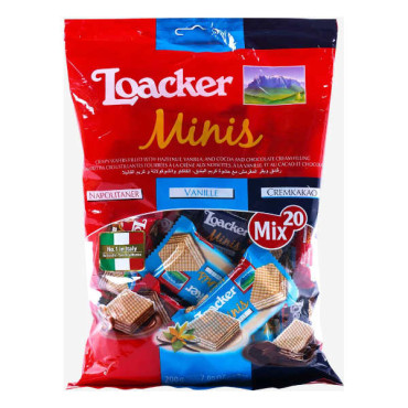 LOACKER MINIS MIXED WAFERS 200GM 