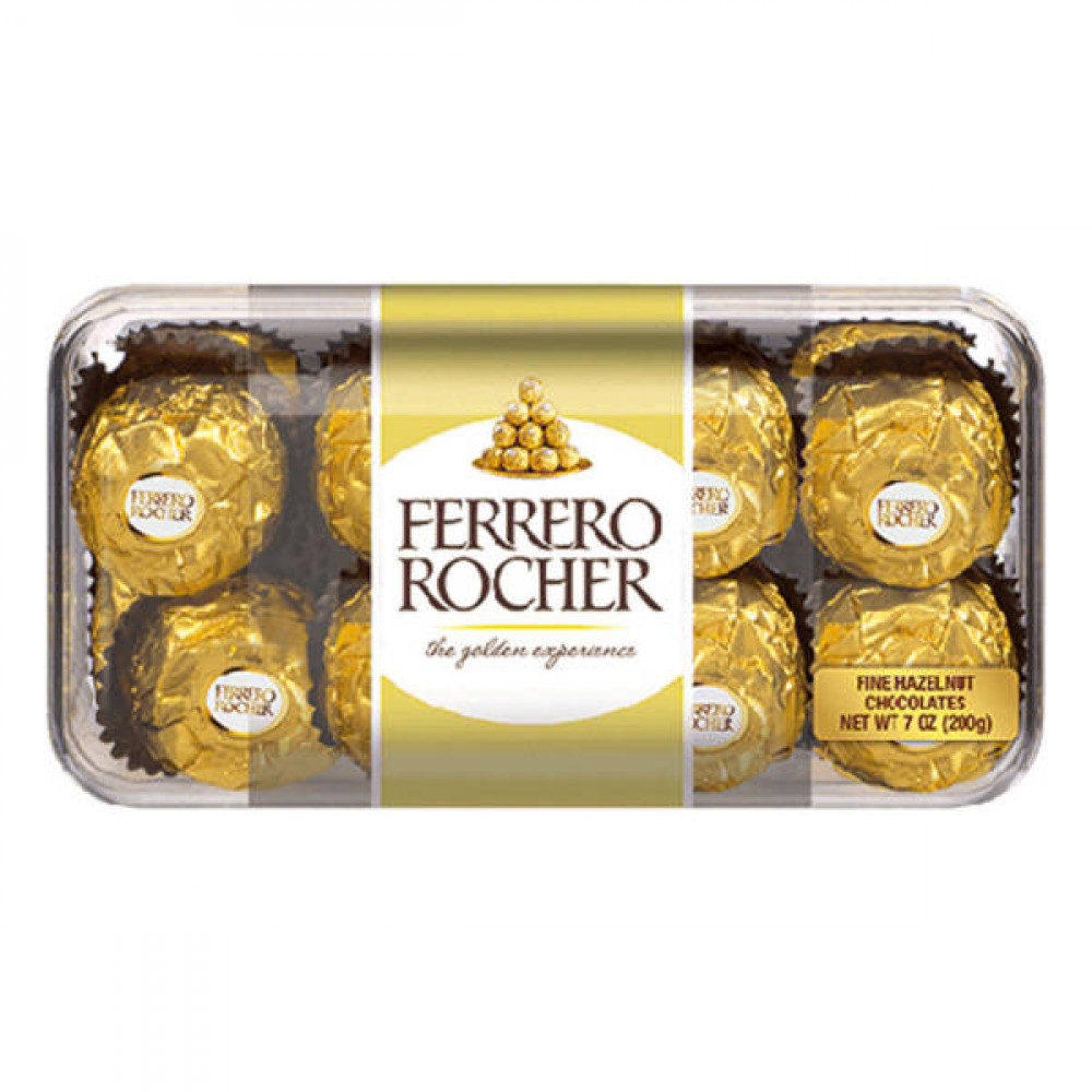 Ferrero Rocher Hazelnut Chocolates 200gm  Ferrero Rocher Hazelnut Chocolates 200gm