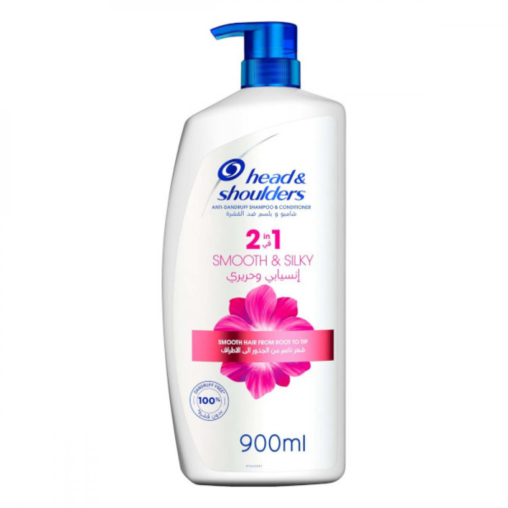Head & Shoulders Anti-dandruff Shampoo & Conditioner Smooth & Silky 900ml  Head & Shoulders Anti-dandruff Shampoo & Conditioner Smooth & Silky 900ml