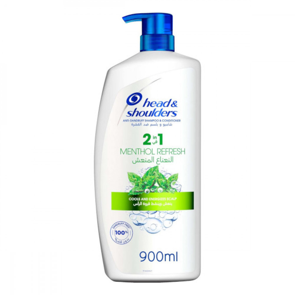 Head & Shoulders Anti-dandruff Shampoo & Conditioner Menthol Refresh 900ml  Head & Shoulders Anti-dandruff Shampoo & Conditioner Menthol Refresh 900ml