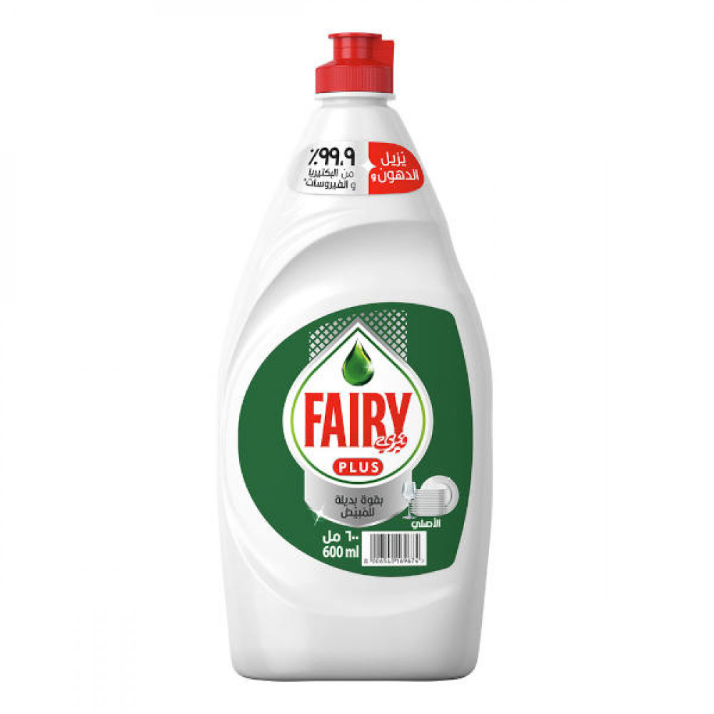 Fairy Plus Dishwashing Liquid Original 600ml  Fairy Plus Dishwashing Liquid Original 600ml
