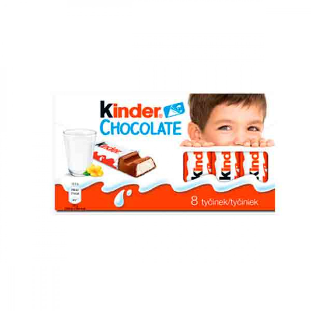 Ferrero Kinder Chocolate 8 Bars 100gm  Ferrero Kinder Chocolate 8 Bars 100gm