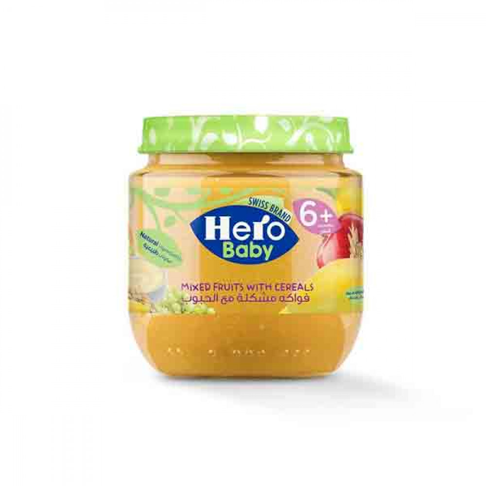 Hero Baby Mixed Fruits With Cereals 125gm Hero Baby Mixed Fruits With Cereals 125gm