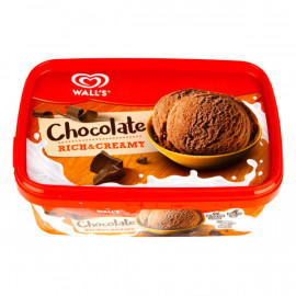 Wall's Rich & Creamy Ice Cream Chocolate 1Ltr