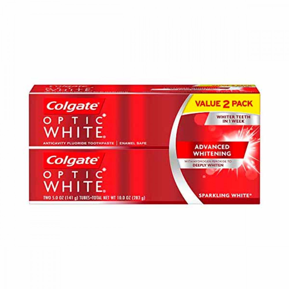 Colgate Toothpaste Optic White 2 x 5oz  Colgate Toothpaste Optic White 2 x 5oz