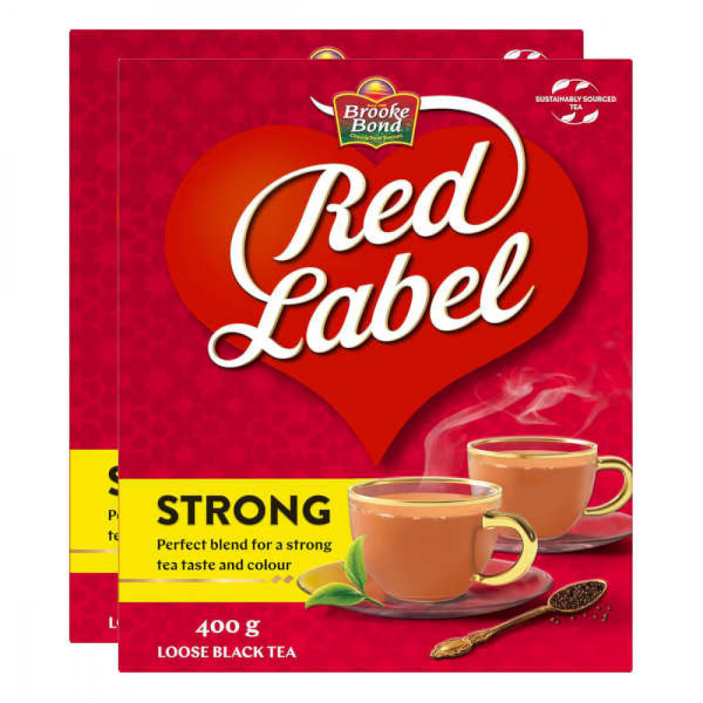 Brooke Bond Red Label Loose Black Tea 2 x 400gm  Brooke Bond Red Label Loose Black Tea 2 x 400gm
