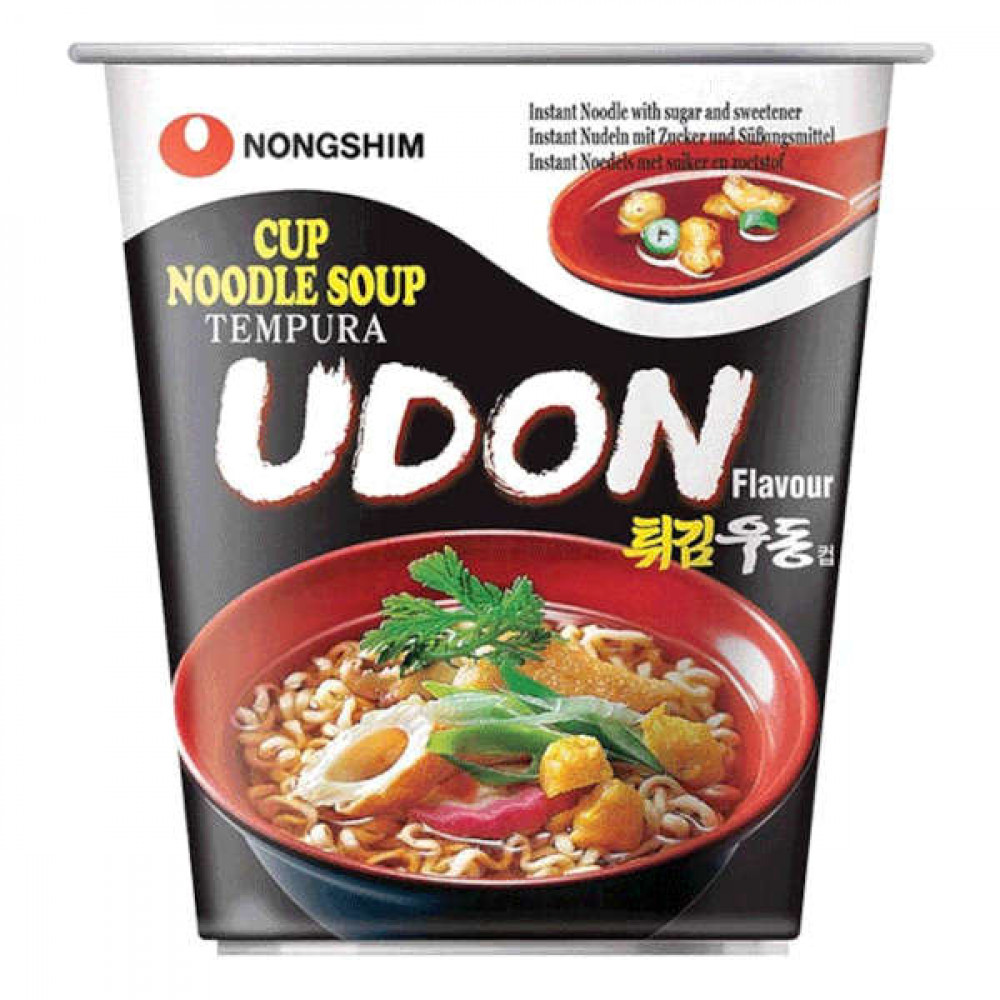 Nongshim Udon Tempura Cup Noodle Soup 62gm  Nongshim Udon Tempura Cup Noodle Soup 62gm