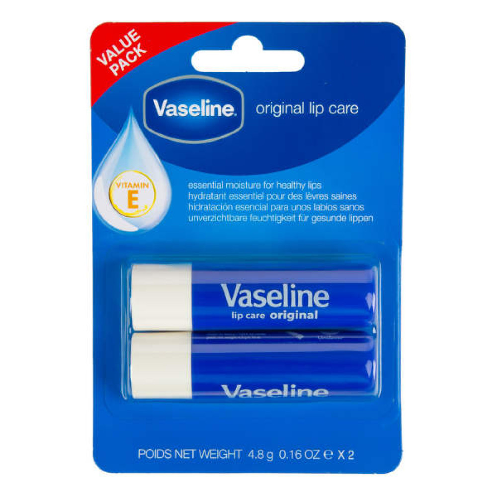 VASELINE LIP CARE ORIGINAL 2 X 4.8GM 