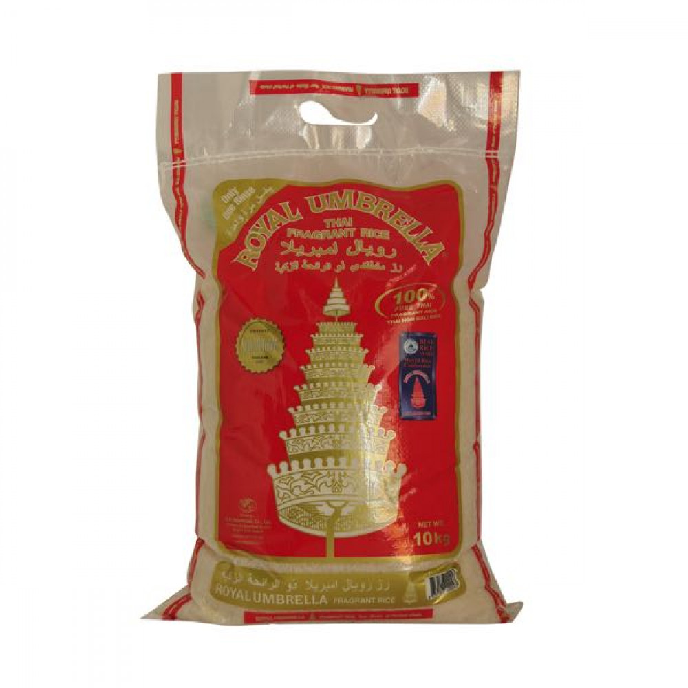 Royal Umbrella Thai Fragrant Rice 10Kg  Royal Umbrella Thai Fragrant Rice 10Kg