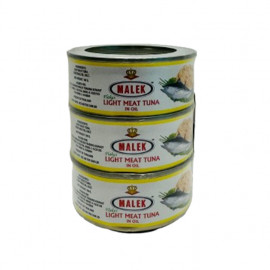Malek Light Meat Tuna Flks In Oil 160 Gm X 3