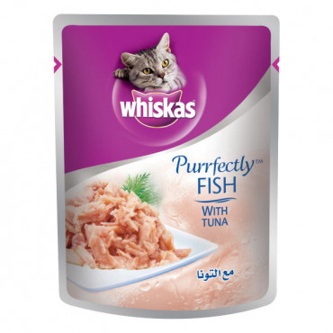 Whiskas Cat Food Purrfectly Fish With Tuna 85gm 