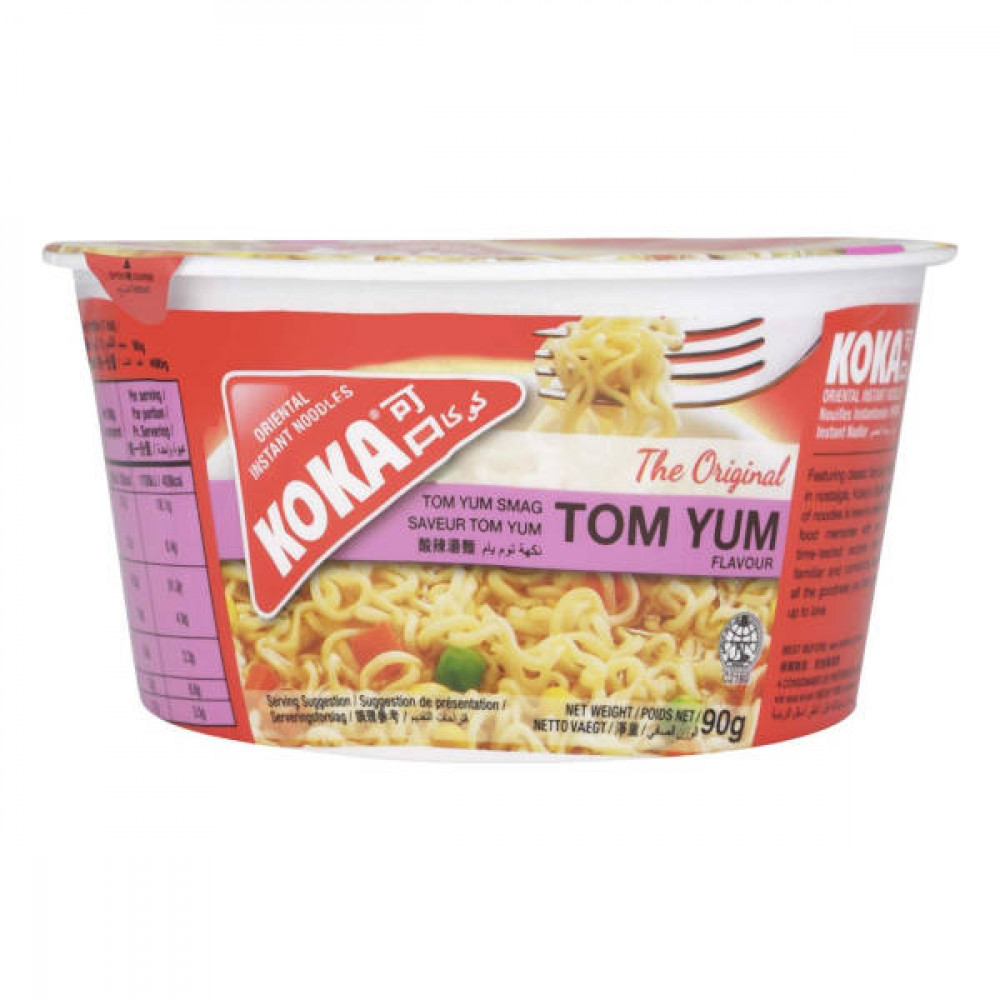 Koka Instant Bowl Noodle Tom Yum 90gm  Koka Instant Bowl Noodle Tom Yum 90gm