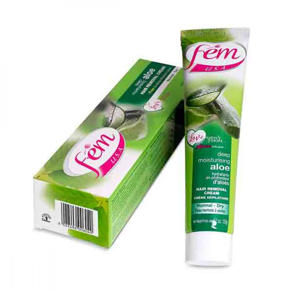 Fem Hair Removal Cream Aloe Vera 120gm  Fem Hair Removal Cream Aloe Vera 120gm