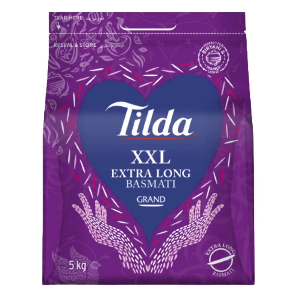 TILDA GRAND LONG GRAIN BASMATI RICE 5KG 
