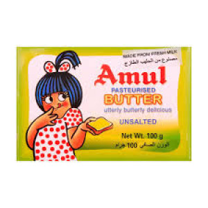 AMUL BUTTER UNSALTED 100GM
