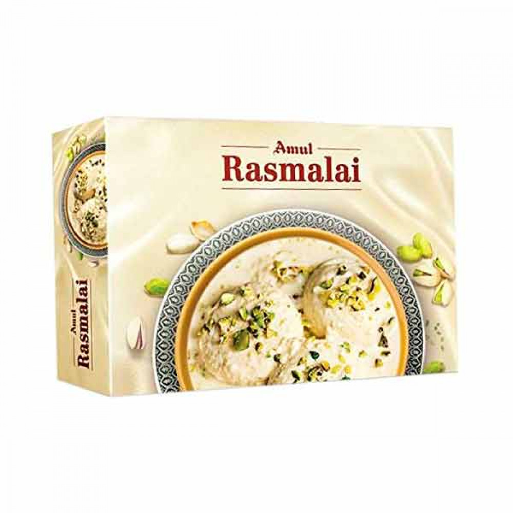 Amul Rasmalai 500gm  Amul Rasmalai 500gm