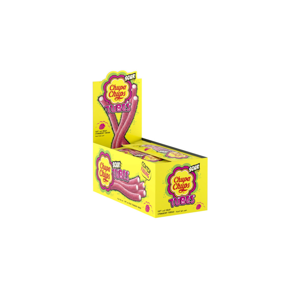 CHUPA CHUPS EXTRUDED JELLIES STRAWBERRY 80GM