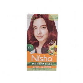 Nisha Creme Hair Colour Burgundy 3.16 60G+60Ml+18M
